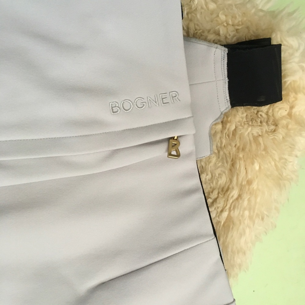 Bogner Elaine Tech Ski Pants 2018 light grey size 12 EU42